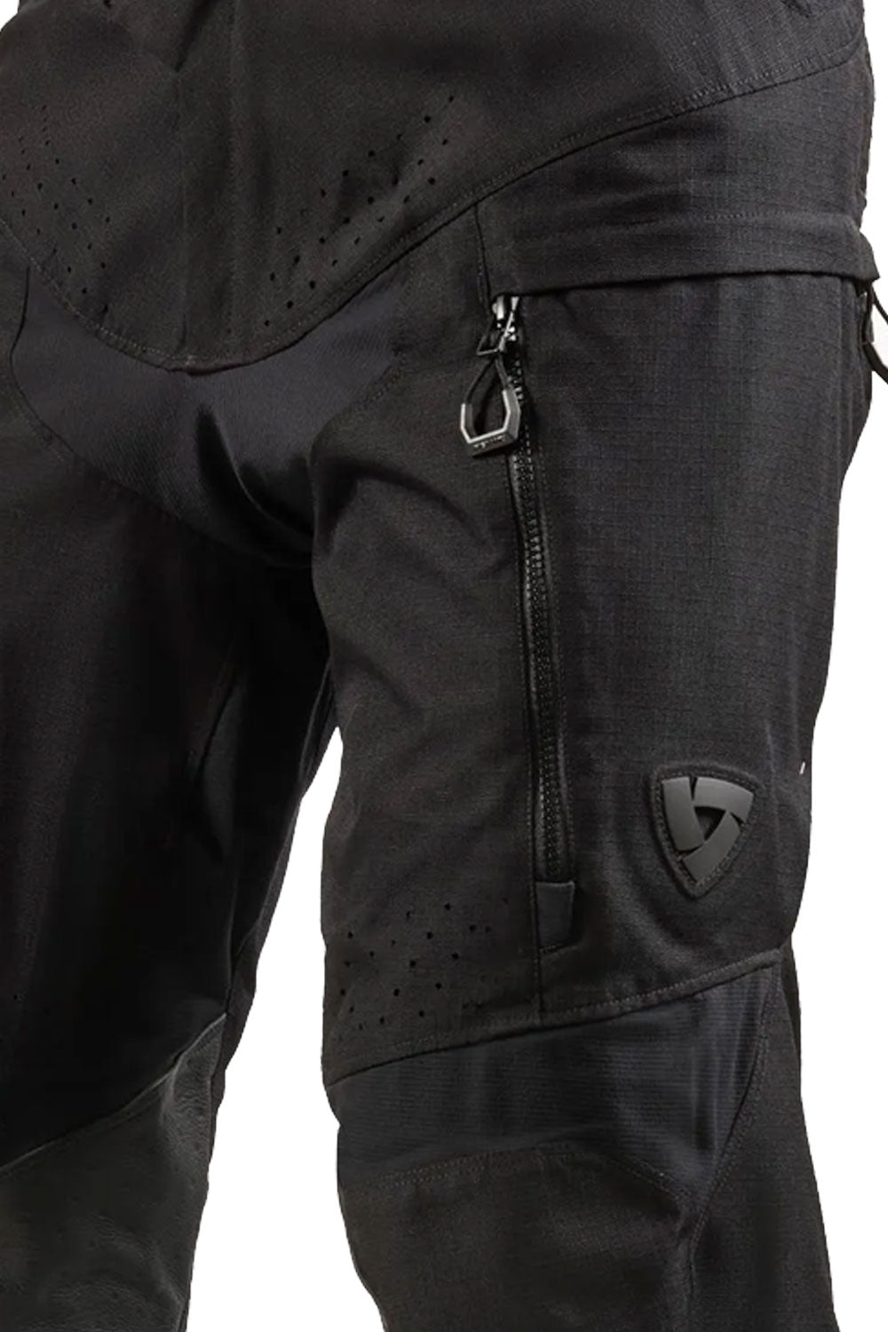 REV'IT! Continent Men's Black Textile Motorcycle Pants#N#– Moto Est.