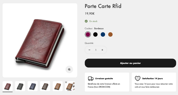 Porte-carte Rfid La Boutique du Porte-Cartes