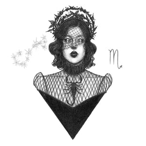Scorpio Zodiac Goddess Fine Art Print - Valhalla's Gate