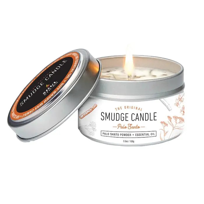 Palo Santo Smudge Tin Jar Candle