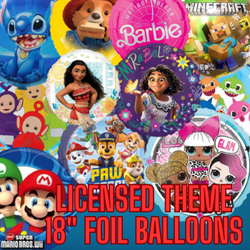 licensed theme foil balloons