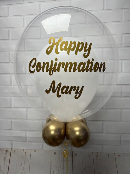 Confirmation Personalised Bubble