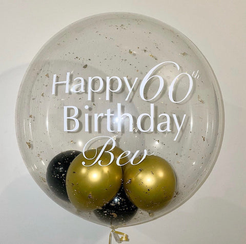 Happy 60th Personalised Bubble