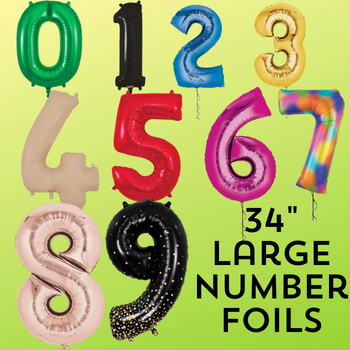 Number Foil Balloons 34"