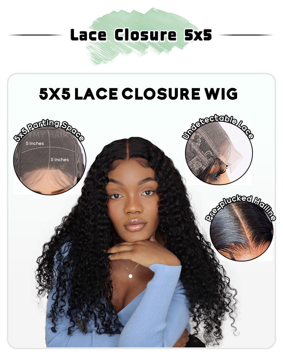 5x5 Lace Closure wig