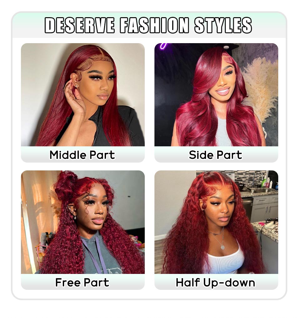 99j deep wave hd lace wig customer show