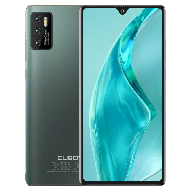 Cubot P50 2022 New Smartphone Android 6GB RAM 128GB ROM(256GB Extended) 4200mAh 6.217 inch NFC 20MP Camera Mobile Phones celular