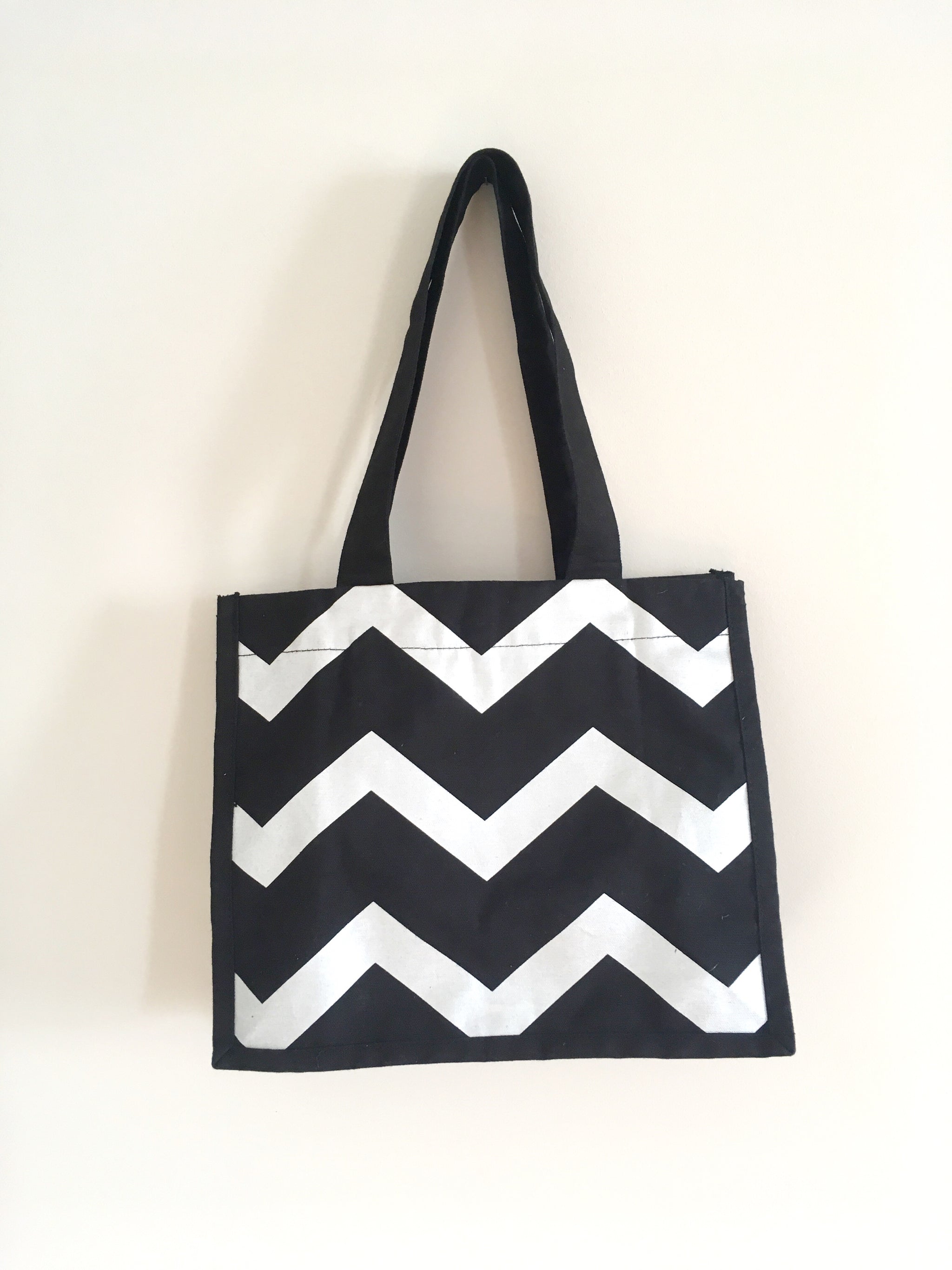 chevron tote bag