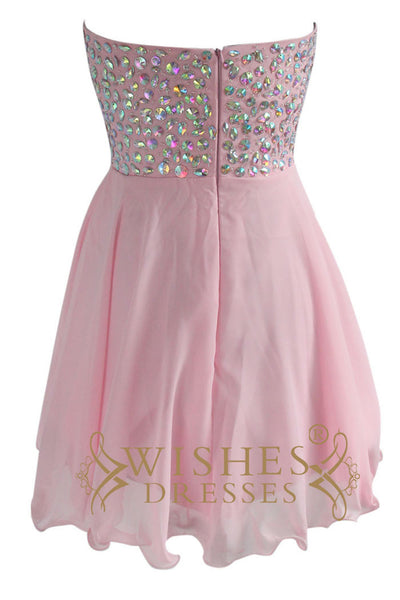 Cheap Pink Short Prom Dresses Am132