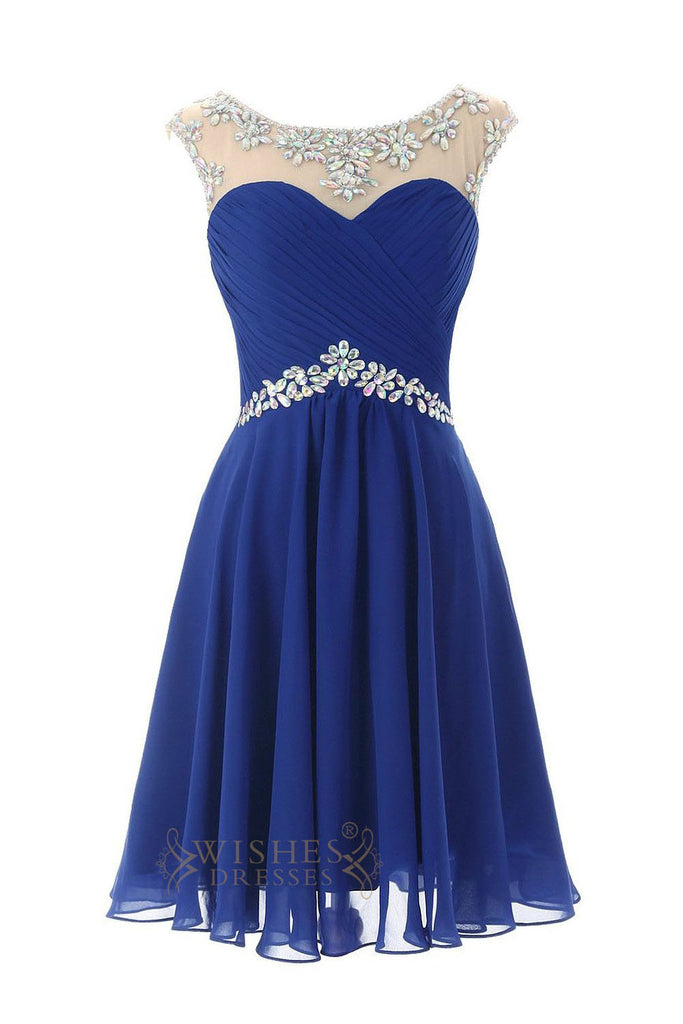 royal blue cocktail dress short