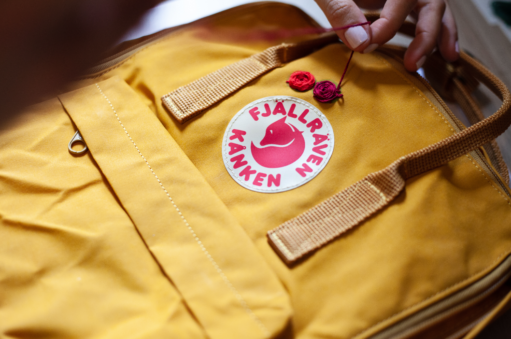 etsy embroidered kanken