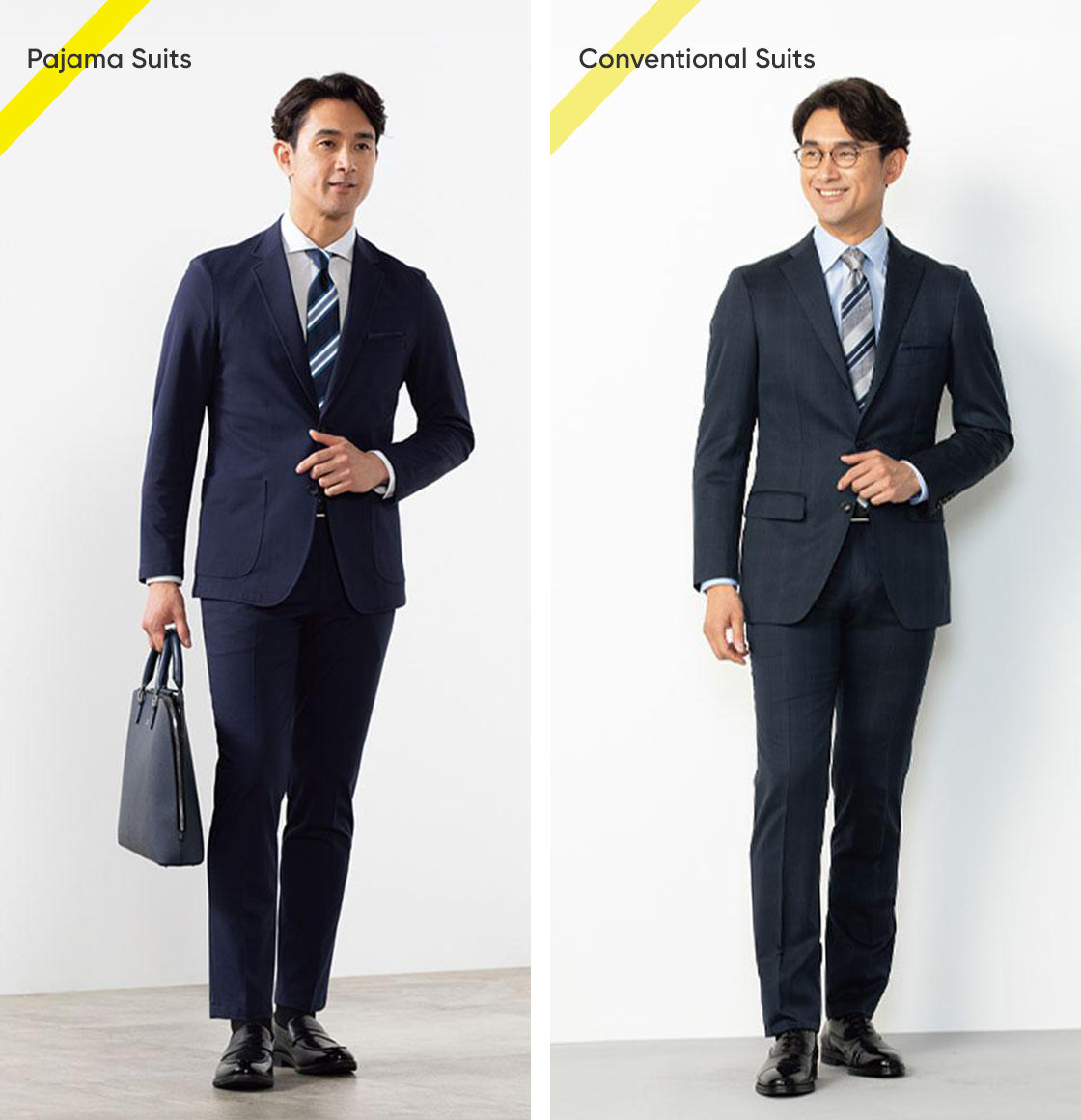 Differences from conventional suits