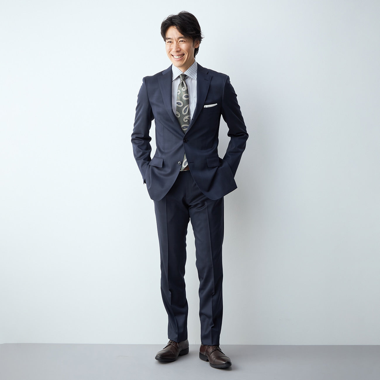 JUNKO SHIMADA JS homme blue label Tasmanian Wool Blend Black Slim 