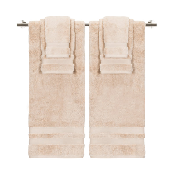 Caro Home 6 Piece Parsnip Towel Set - On Sale - Bed Bath & Beyond - 32585822