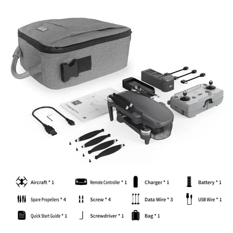 Quadcopter drone optimized for 2.7K video