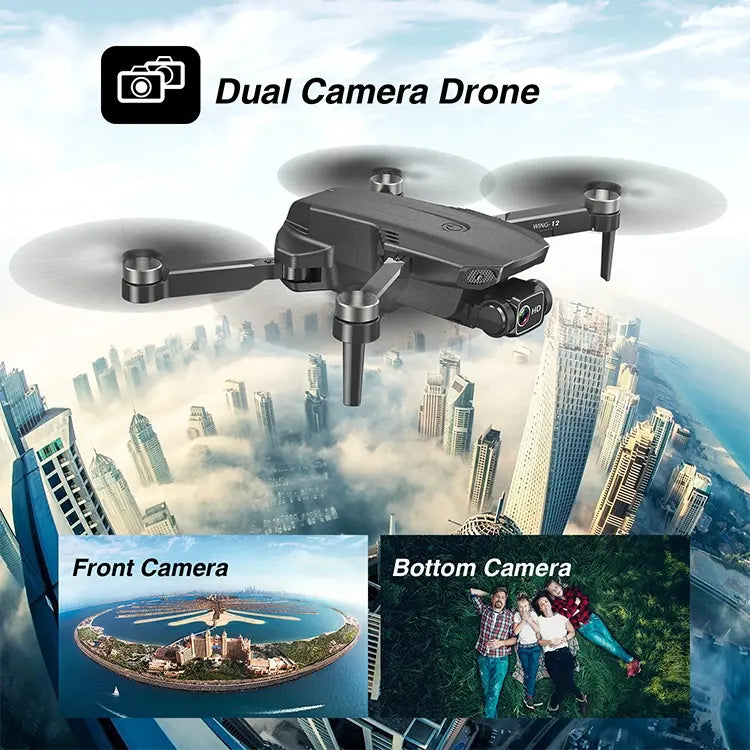 B12 Mini Drone 4K Camera, FPV, Foldable, 25 Min Flight Time – Perfect for Beginners