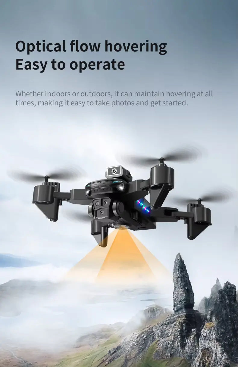 Drone demonstrating obstacle avoidance capability mid-air