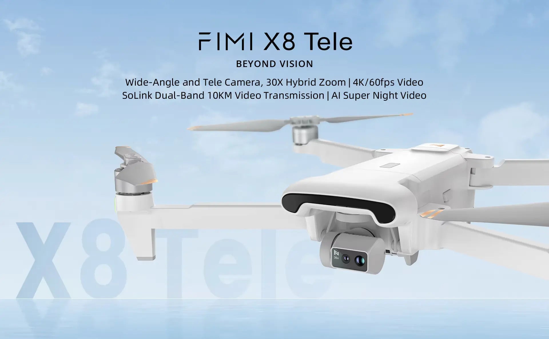 Drone with 3-axis gimbal stabilization