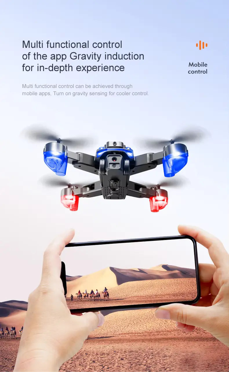 Drone capturing ultra high-resolution imagery from dual lens system