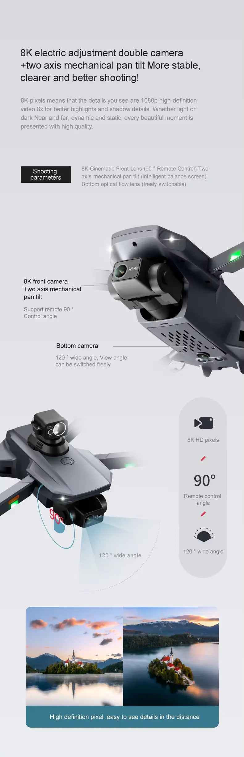 One-key takeoff and landing for easy drone operation