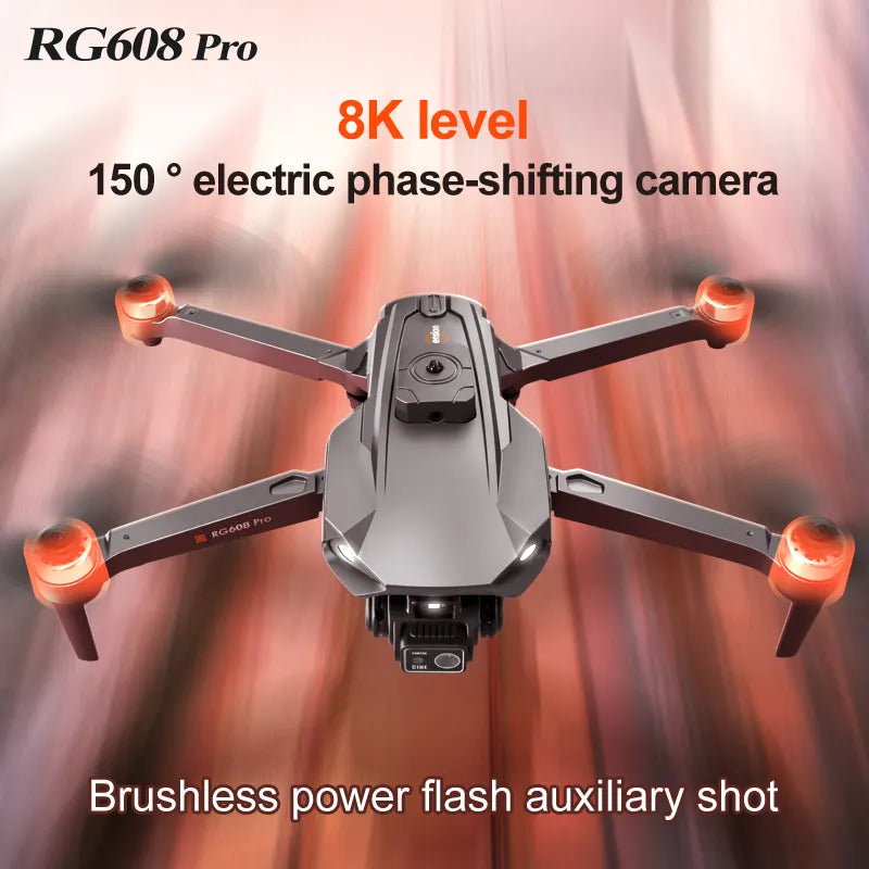 RG608 Max Drone – 8K Dual Camera, 5KM FPV, Obstacle Avoidance