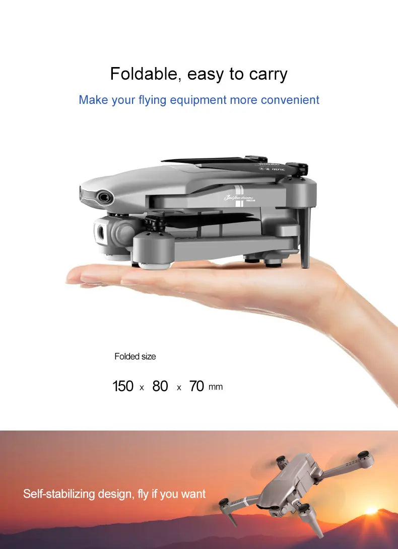 F3-GPS Budget Drone β 4K Dual Cameras, Foldable, GPS & Smart Follow