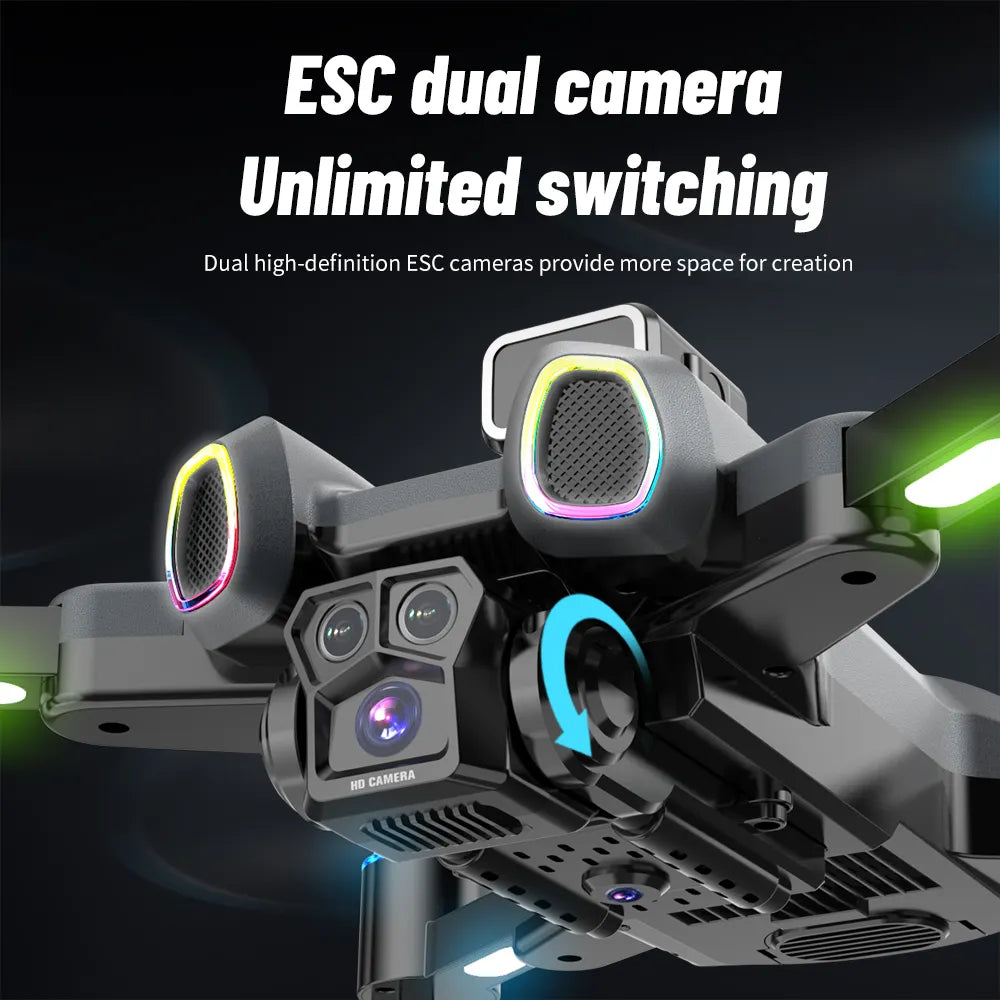 CS15 Brushless Drone – 4-Sided Obstacle Avoidance, Optical Flow, LED