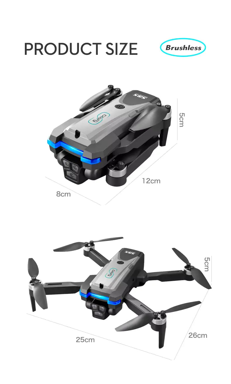GPS-enabled drone for precise navigation, offering accurate positioning and stable flight for an improved flying experience
