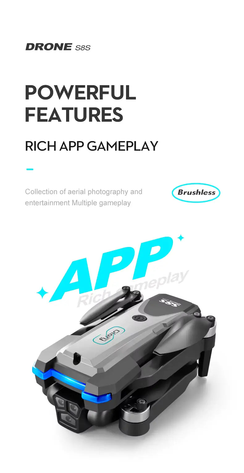 Quadcopter with high-definition camera for capturing stunning aerial views and clear video footage