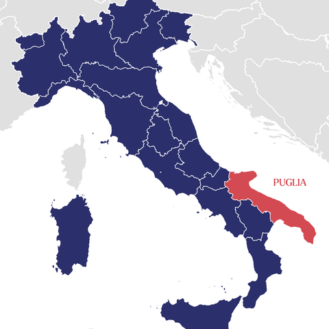 Puglia's location