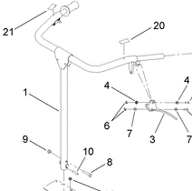 ST50941-03 - Reference Number 1 - Steering Handle - toro mud buggy parts