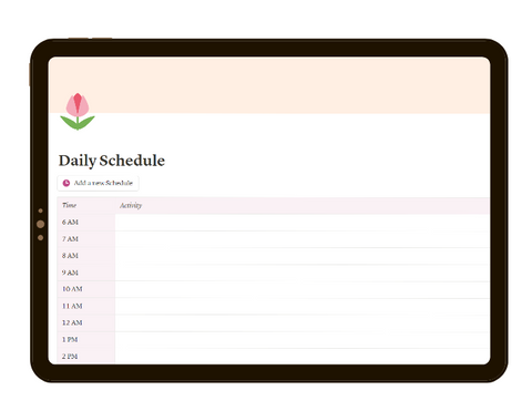 Free -Aesthetic -Daily -Schedule -Notion -Template