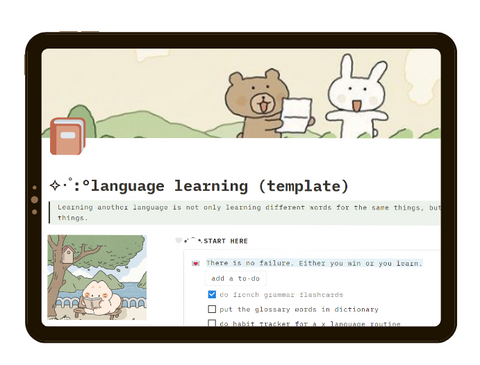 Notion-Language-Learning-Template