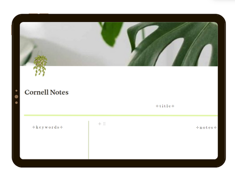 Notion-Cornell-Notes-Template