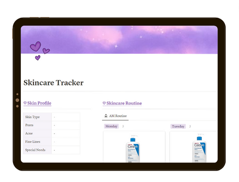 Notion-Skincare-Tracker-Template