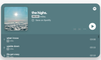 Spotify-Widgets