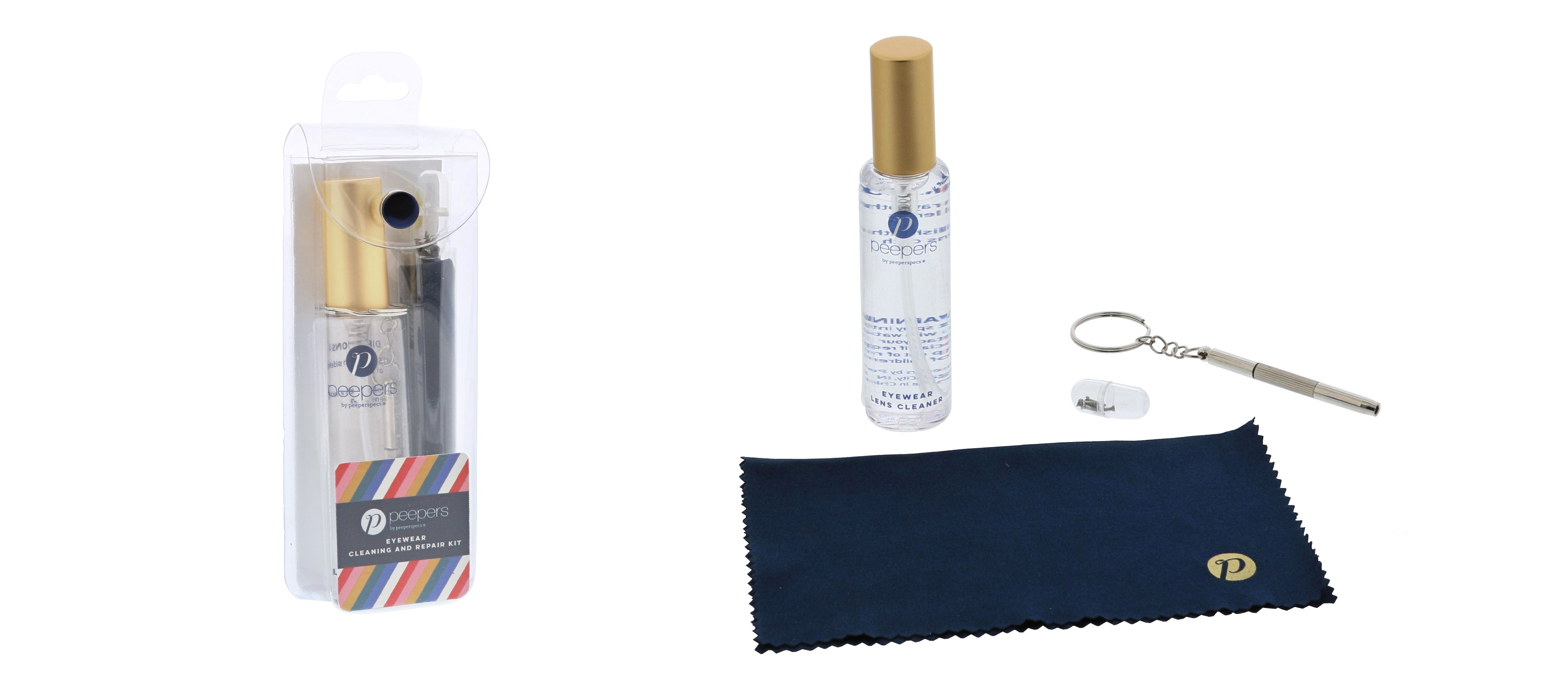 Peepers cleaning kit for eyeglasses