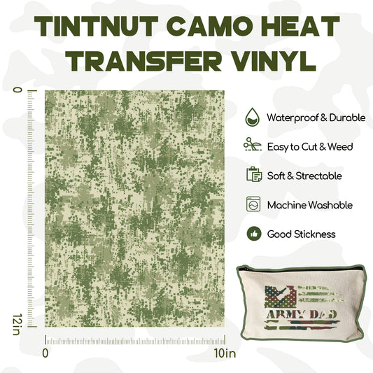 Tintnut Skin Tone Heat Transfer Vinyl - 10 Sheets Bundle 10x12 Inch Cream  Barely Beige Iron on Vinyl Brown Tan HTV Vinyl Craft Cutter DIY T-Shirts  Clothing Bags for Cricut Silhouette Cameo