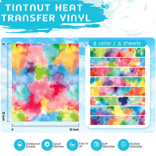 Tintnut Puff Vinyl Heat Transfer - 11 Sheets 12 x 10inches 3D Puff