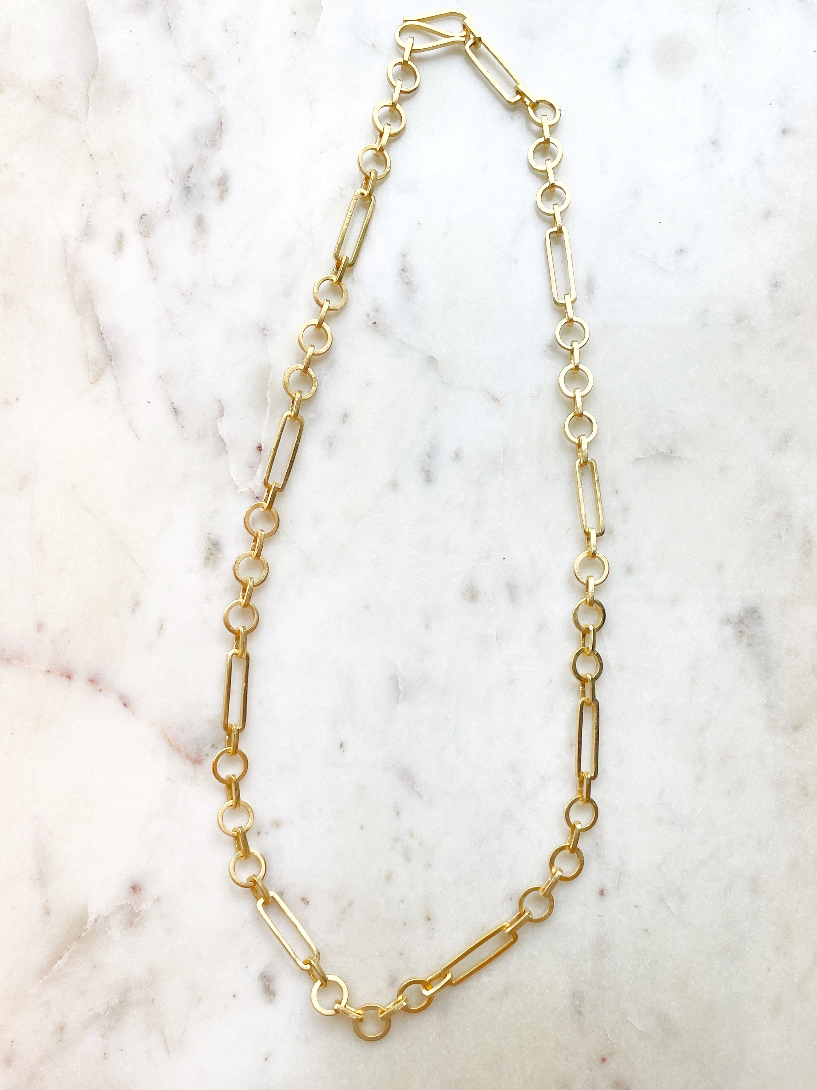 Industrial Link Necklace - Gold