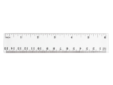 a straight ruler on a white background