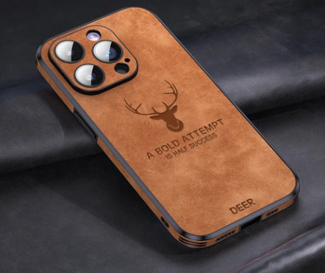 Capa de Luxo Cervo Couro para Iphone