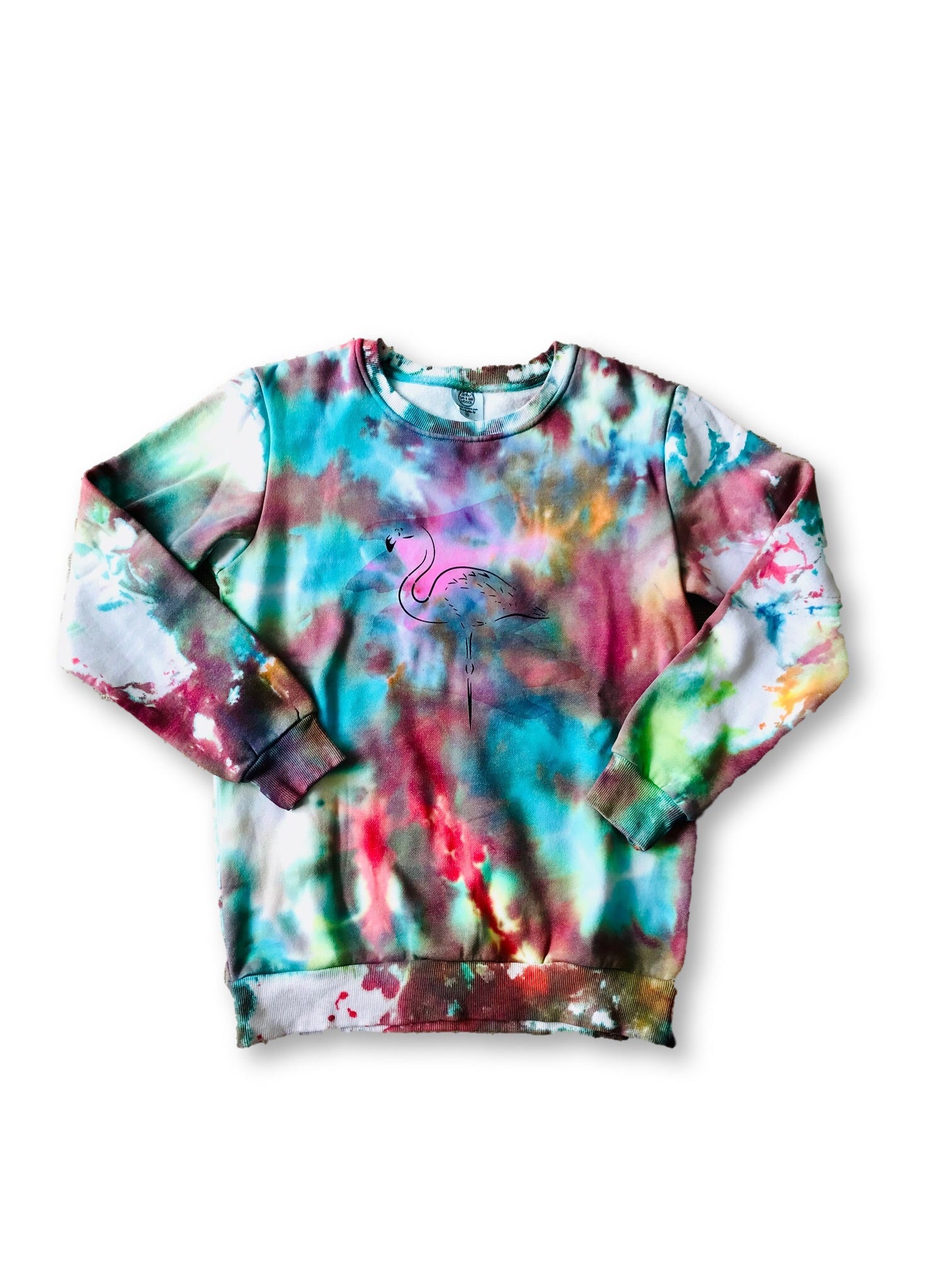 tie dye crew sweatshirt