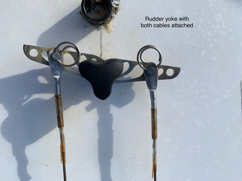 Emergency Steering Broken Rudder Cable Solution