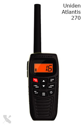 Paddle VHF Radio Uniden Atlantis 270