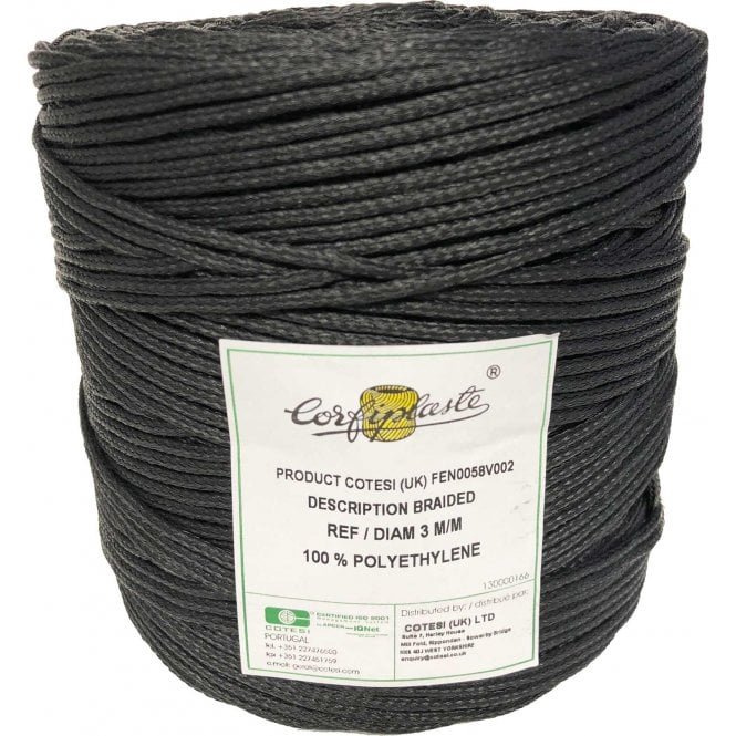 8mm 3 Strand Twisted PPD Rope 220m Length