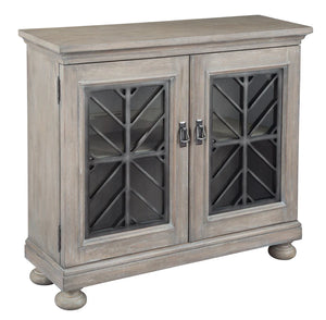 Hekman Taupe and Pewter Driftwood Accent Cabinet - HomeSource Furniture