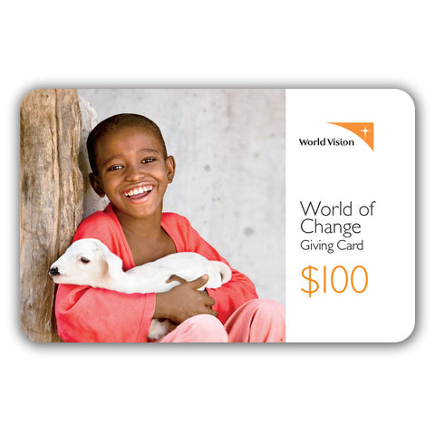 Image result for world vision canada world of change card