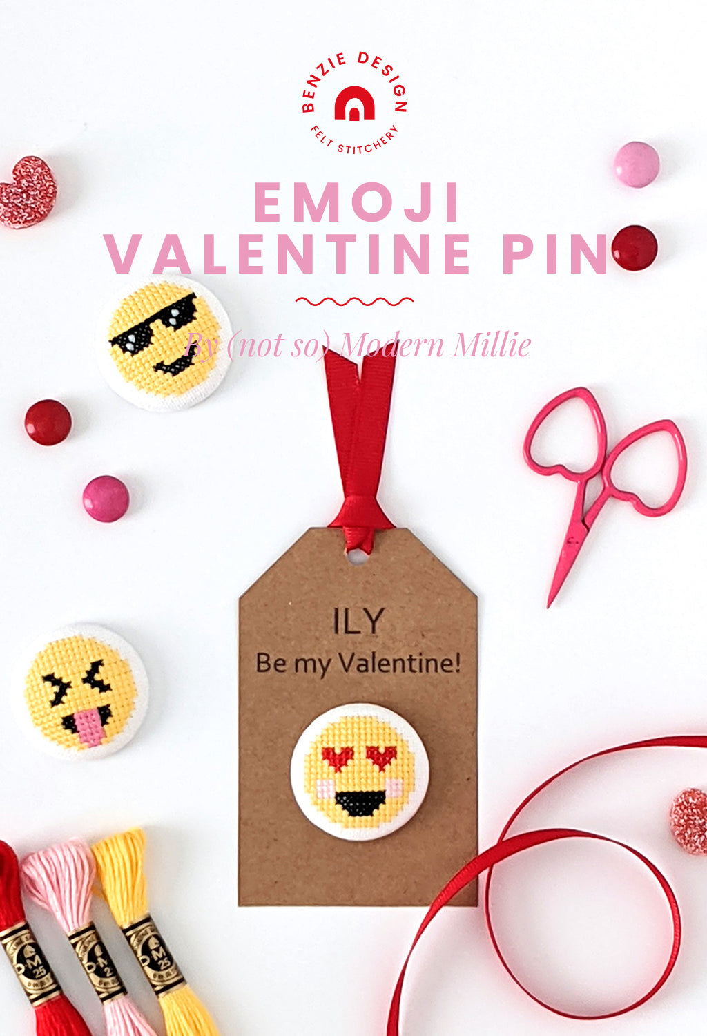 Emoji Valentine Pin Tutorial