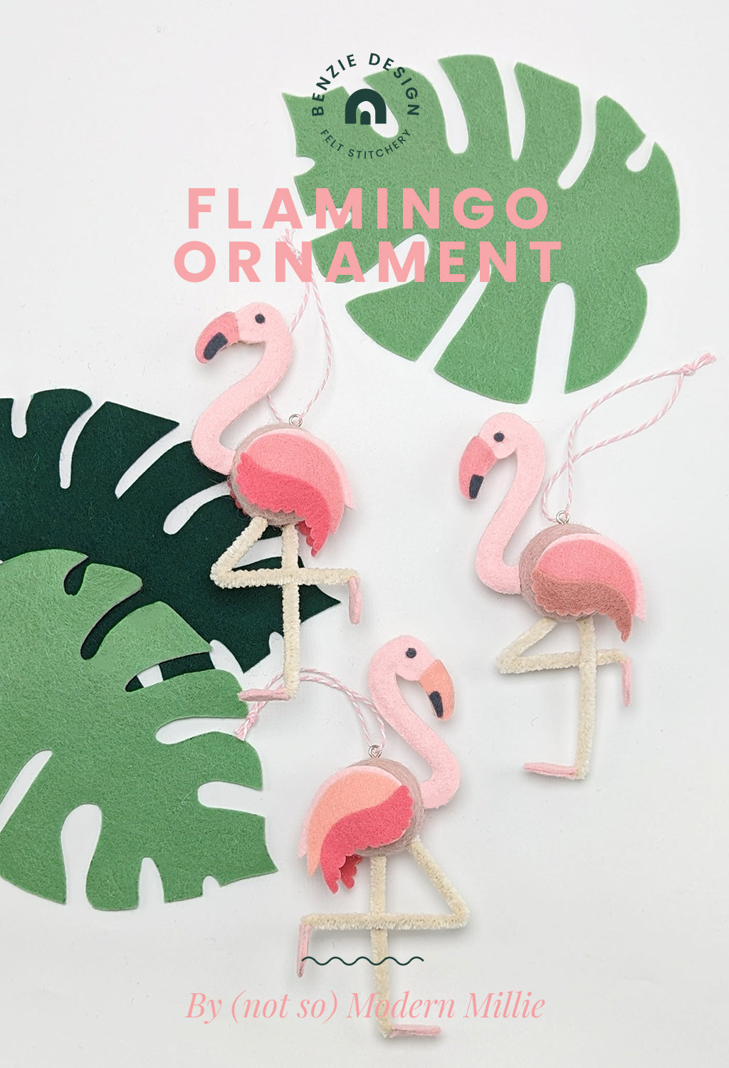 Pom-pom Flamingo Ornament Tutorial